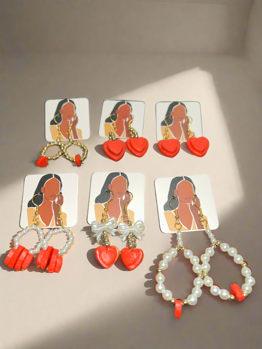 Rooted in Love: Handmade Heart Earrings