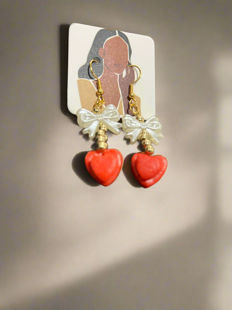 Rooted in Love: Handmade Heart Earrings