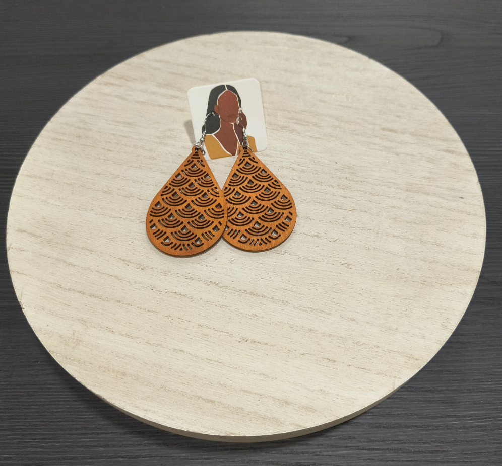 Bold & Rooted: Handcrafted Wooden Earrings