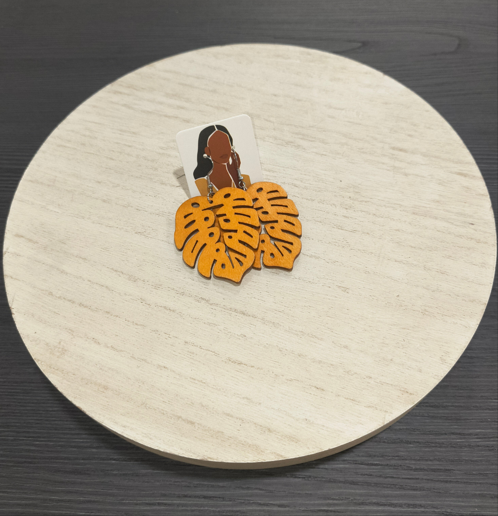 Bold & Rooted: Handcrafted Wooden Earrings