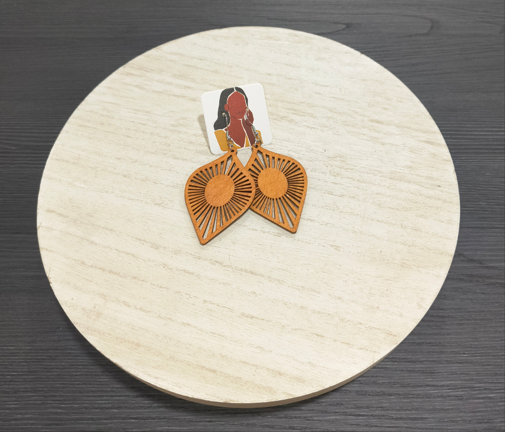 Bold & Rooted: Handcrafted Wooden Earrings