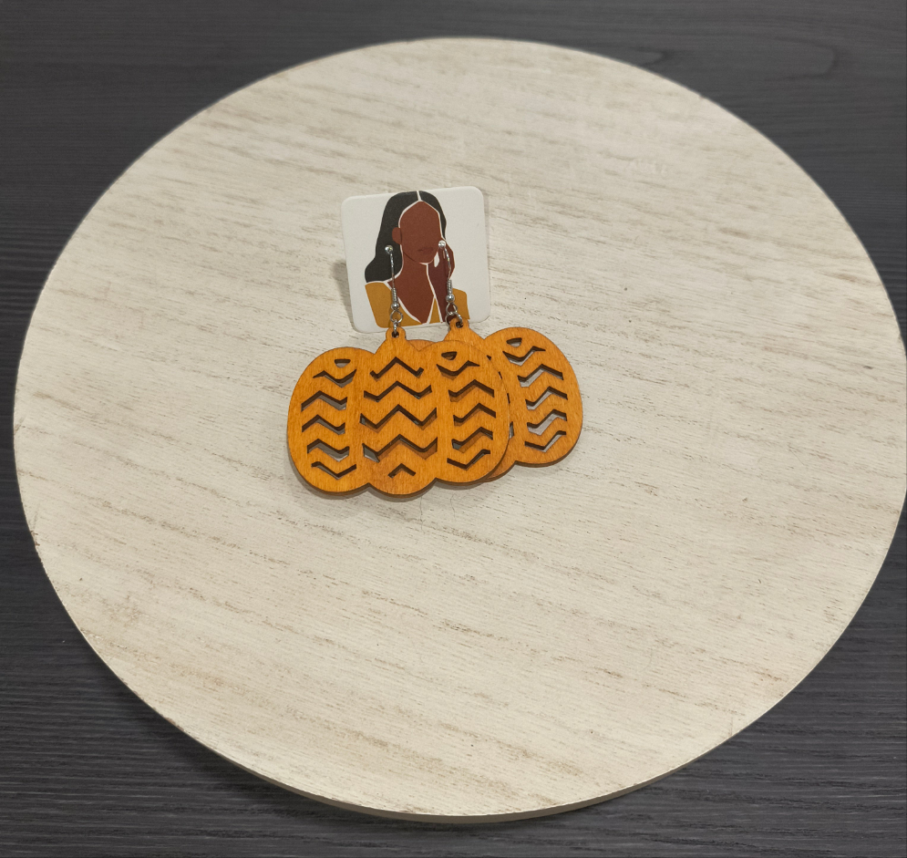 Bold & Rooted: Handcrafted Wooden Earrings