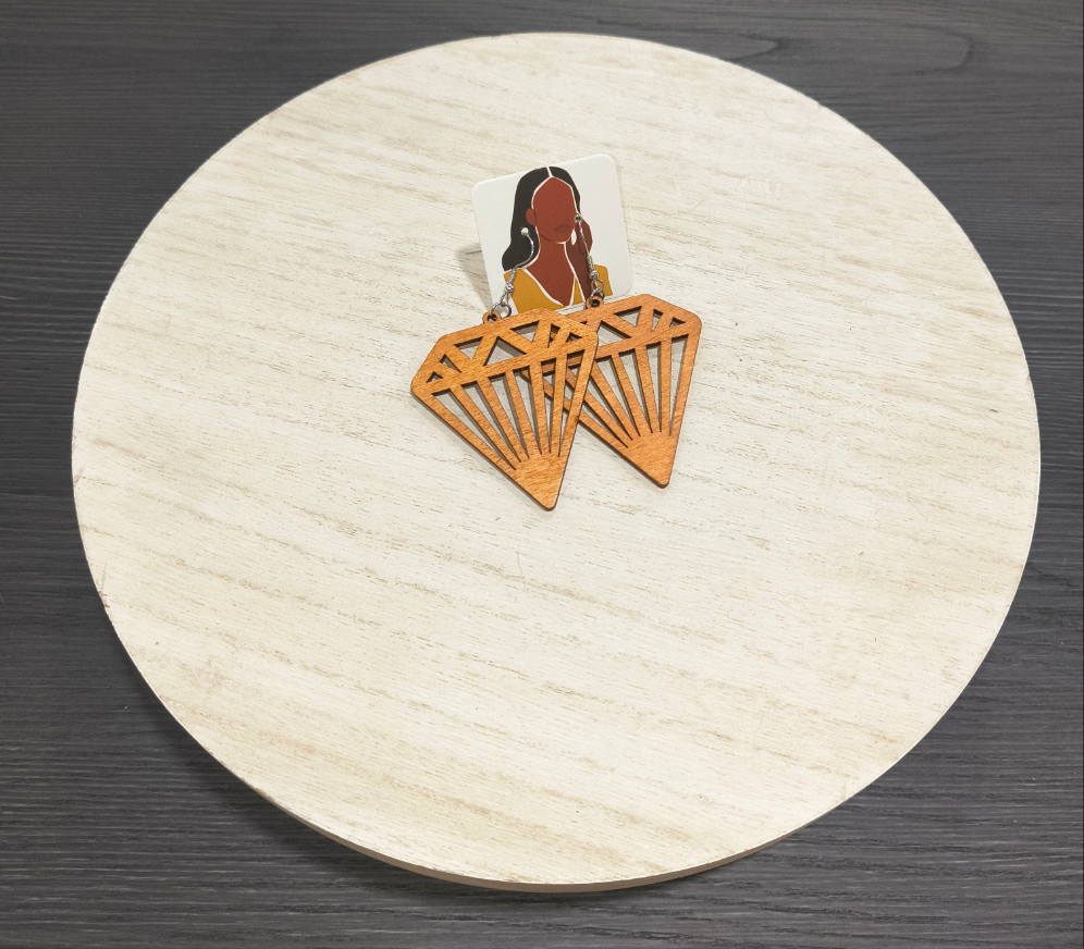 Bold & Rooted: Handcrafted Wooden Earrings